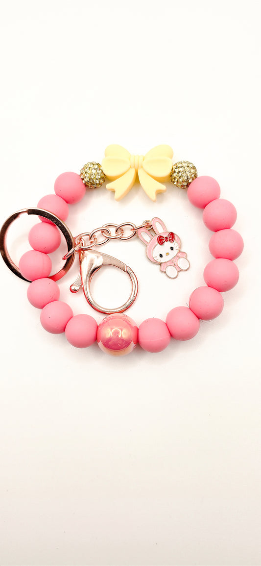 Wristlet - Pink & Yellow